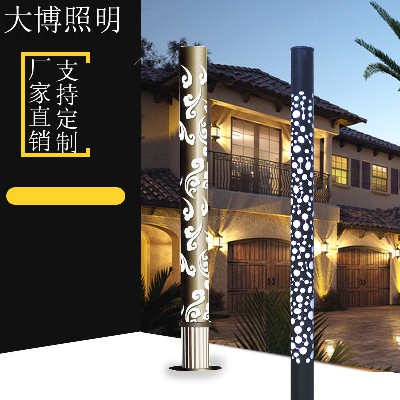 led景观灯铝制雕花镂空工艺圆形景观灯广场装饰庭院灯景观灯柱