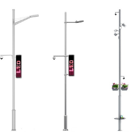 5G智能路灯led市电城区智慧路灯高亮小区道路照明充电桩WIFI批发