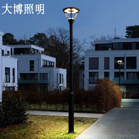 新款高品质现代LED庭院灯 36W铝制防水防锈花园别墅景观庭院灯