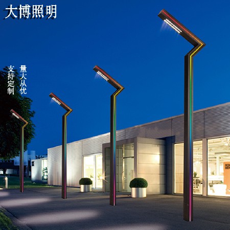 厂家供应热销款7字造型铝型材庭院灯 欧式户外LED景观庭院灯