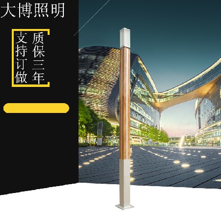 LED景观灯广场高亮照明铝制荷花纹立体方形中式仿古户外厂家批发