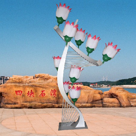 LED景观灯户外小区装饰灯公园广场特色艺术荷花景观路灯厂家批发