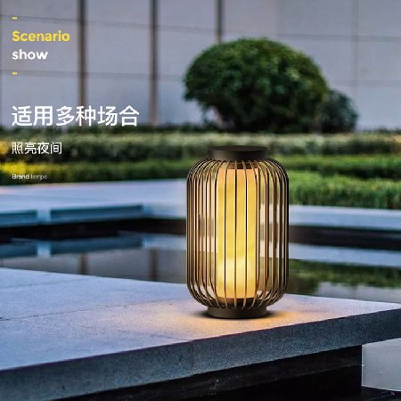 特色鸟笼灯led花园小区庭院装饰照明柱头灯造型景观灯厂家批发