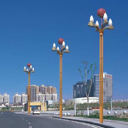 LED玉兰灯特色户外道路照明亮化工程照明景观玉兰灯厂家批发