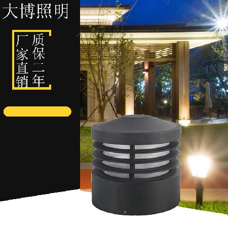 LED特色草地灯小区庭院铝制圆柱草坪灯4W简约现代防水厂家批发
