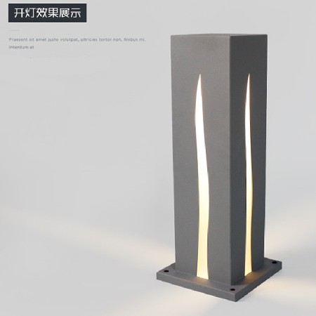 LED方形草坪灯10W户外简约四面光影现代特色铁艺防水厂家批发