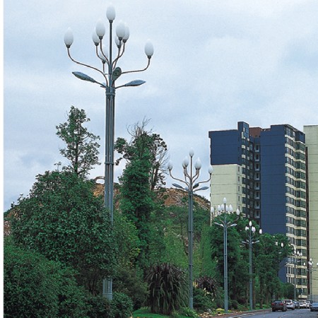 LED玉兰灯广场装饰道路照明中式特色八叉九火玉兰灯景观灯厂家