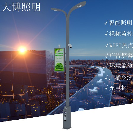 6米LED智能路灯高亮道路照明中式智慧灯杆公路智慧路灯厂家批发