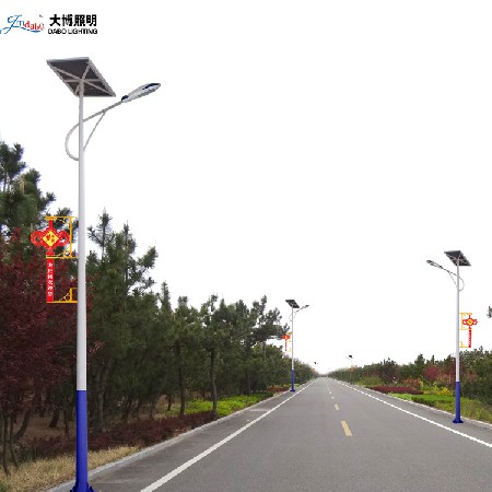 厂家批发中国结太阳能路灯路灯6m8m新农村市政工程LED户外庭院灯