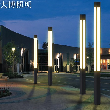 新款LED庭院灯铝制方形景观灯户外道路照明落地灯特色简约现代