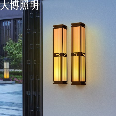 厂家直销墙壁灯室外壁灯特色LOGO可订庭院景观新中式不锈钢户外