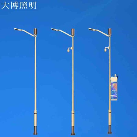 厂家批发智慧灯杆基础款监控广告屏多功能智能户外LED路灯可定制